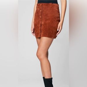 Free People Suede Mini Skirt